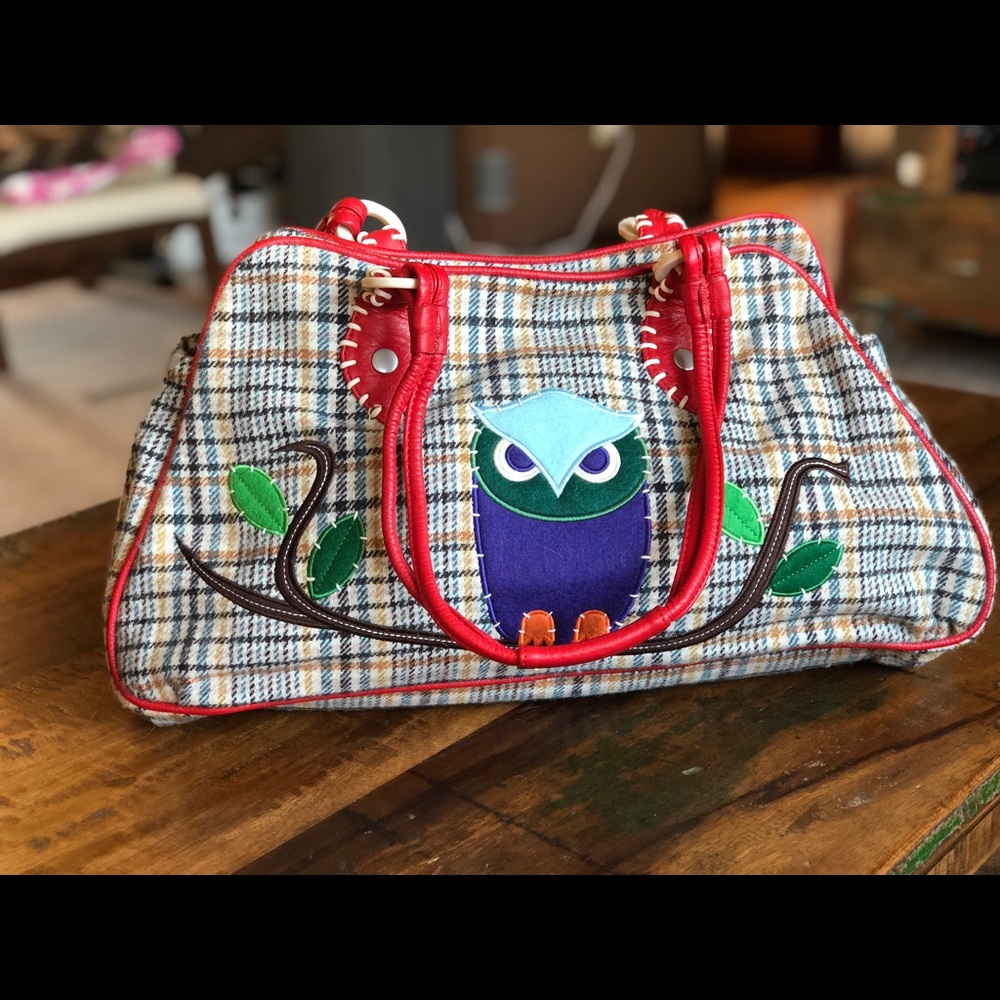 Paul and Joe for Target large tweed owl handbag